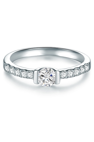 Trilani Silberring Ring Sterling Silber Zirkonia weiß