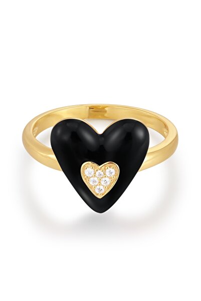 Glanzstücke München Silberring Ring Sterling Silber gelbgold Zirkonia weiß Em...