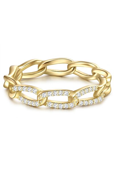 Glanzstücke München Silberring Ring Sterling Silber gelbgold Zirkonia weiß