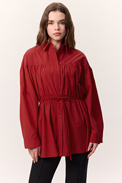 Manuka Red Tunic with Tie Detail
