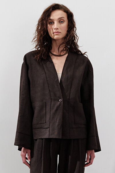 Manuka ΛΕΝΤΕΝ ΜΠΛΟΥΖΑ ΜΟΝΟ ΚΟΥΜΠΙ ΠΙΚΡΟ ΚΑΦΕ