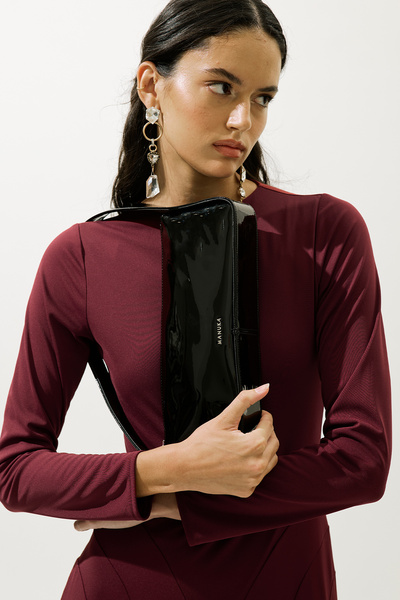 Manuka ΤΣΑΝΤΑ RENY λουστρίνι ΜΑΥΡΗ