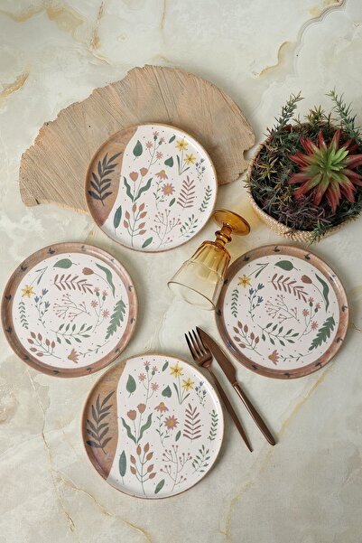 Keramika Soft Bloom Nordic Pasta Tabağı 22 Cm 4 Adet 22876-77