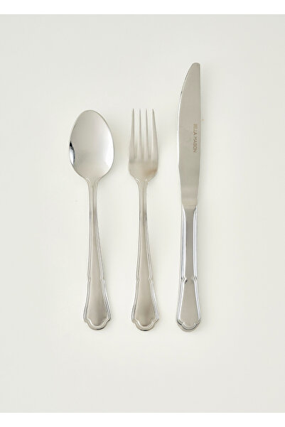 Bella Maison Torino 18 Parça Tatlı Çatal Kaşık Bıçak Seti Silver
