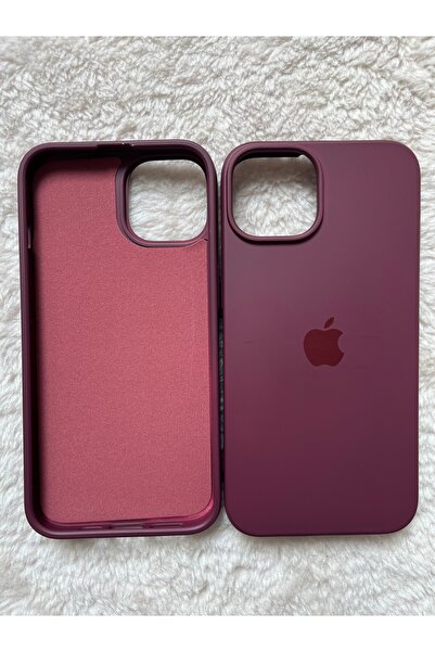 CaseKİdükkan İphone 13/14 ile uyumlu slikon lansman telefon kılıfı-vişne çürüğü