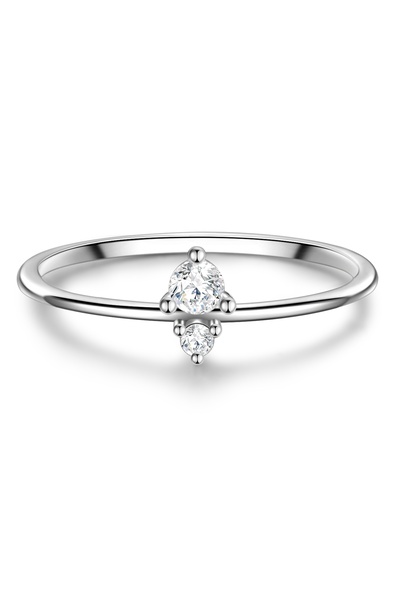 Glanzstücke München Silberring Ring Sterling Silber Zirkonia weiß