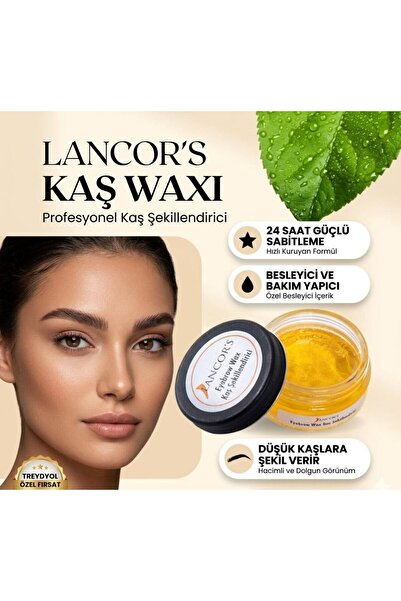LANCOR'S Kaş Şekillendirici Sabitleyici Wax Kalıntı Bırakmayan, Dolgunluk Ve ...