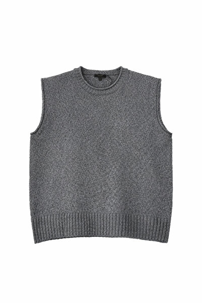 Act Pepicino Kids&Boutique Gri Bisiklet Yaka Sıfır Kol Triko 3582