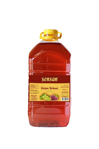 şensan Üzüm Sirkesi 5 Lt %100 Doğal - 1 Adet