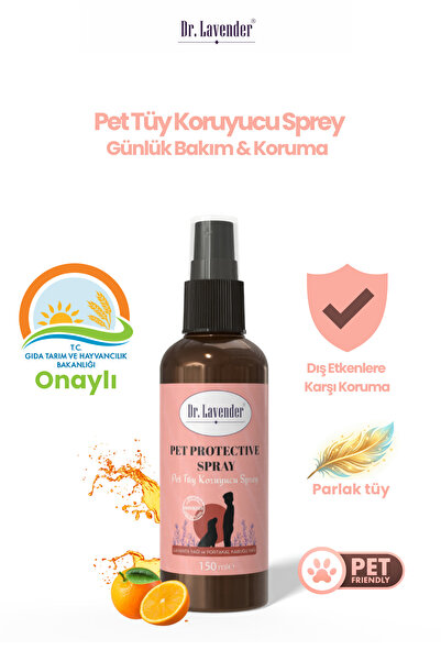 Dr.Lavender Evcil Hayvanlar İçin Lavanta Portakal Yağlı Tüy Koruyucu Sprey 15...