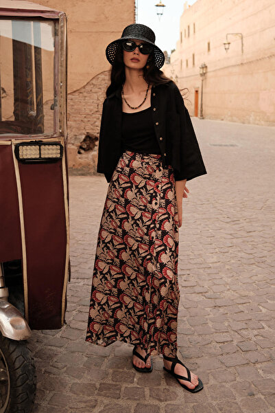 Manuka Κεχριμπάρι με μοτίβο βισκόζης φούστα