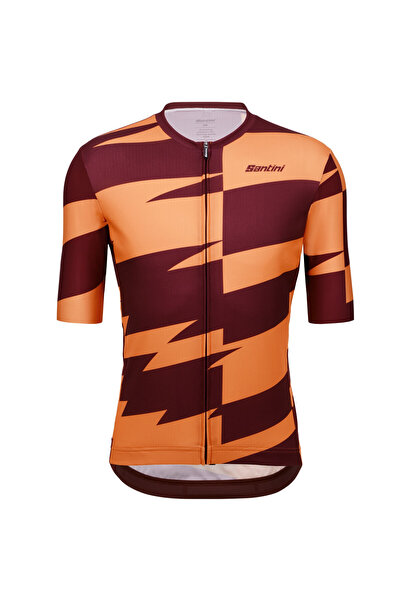 Santini Tricou ciclism barbati Furia Smart-Portocaliu/Grena-L