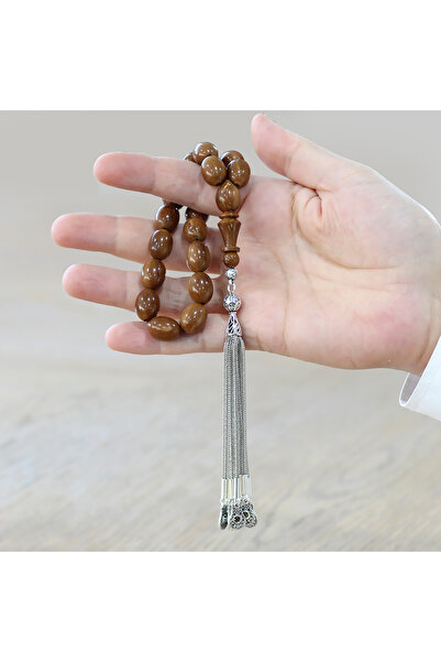 Tesbihane Αντιθαμβωτικό Μεταλλικό Κομμάτι Κριθαριού με Φούντες Κουκά Έφε Τεσμπίχ