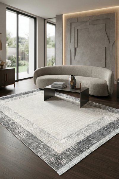 WOOLEN HOME Victoria Koleksiyonu Viskon Akrilik Halı Sık Dokuma