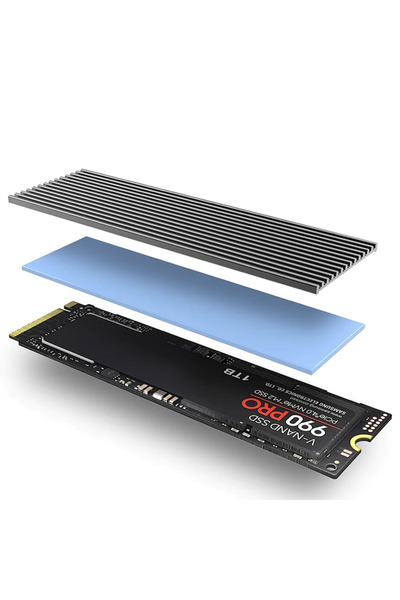 JEYI N80 M.2 NVMe M.2 SATA SSD Termal Ped Soğutuculu Alüminyum Kasa
