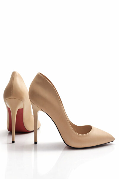HAYYSHOES AURORA Nude Mat Stiletto Kadın Yüksek Topuklu Ayakkabı 10 Cm