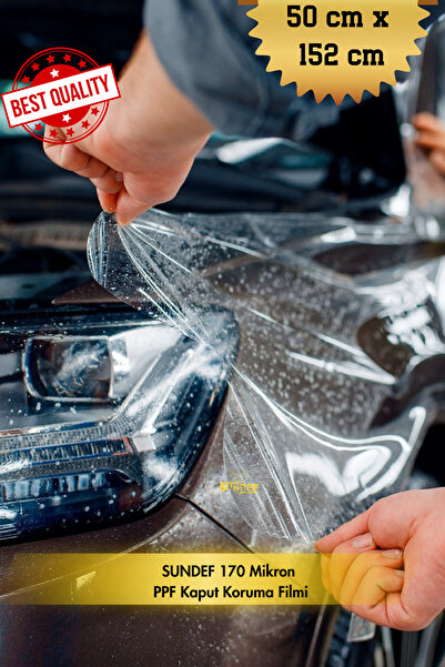 PPF - Kaput Koruma Filmi 170 Mikron Şeffaf TPH Boya Koruma ( 50x152cm)