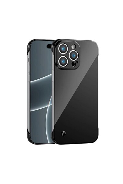 Vissona iPhone 14 Pro Max Uyumlu Kamera Korumalı Yanları Açık Sararmaz Sert M...