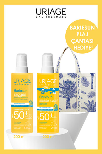 Uriage BARIESUN SPF50+ Vücut Spreyi 200 ml + SPF50+ Çocuk Güneş Spreyi 200 ml...