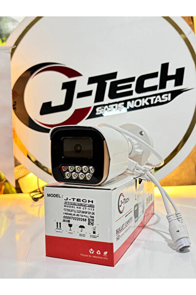Midcom JT-112 5MP PoE Sesli IP Bullet Metal Güvenlik Kamerası Haraket Duyarlı Çakar LED