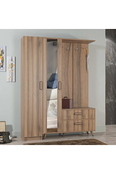 Abre VM-34-342 DORE CEVİZ VESTİYER PORTMANTO AYAKKABILIK