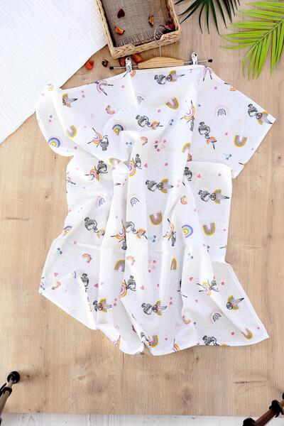 Sitilin Kız Erkek Bebek Unisex Pazen Kundak Battaniye STL6595