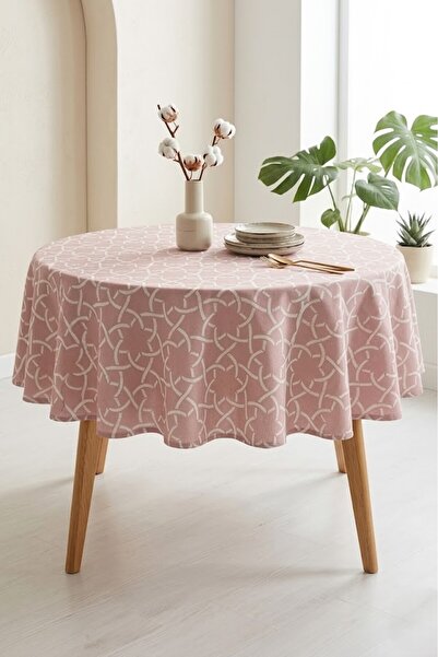 Rona Home Hochwertige gemusterte Tischdecke aus luxuriösem, gewebtem Stoff oh...