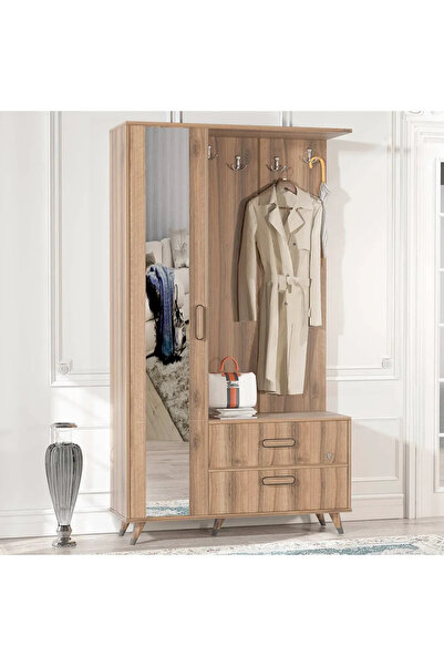 Abre vm-342 DORE CEVİZ VESTİYER PORTMANTO AYAKKABILIK