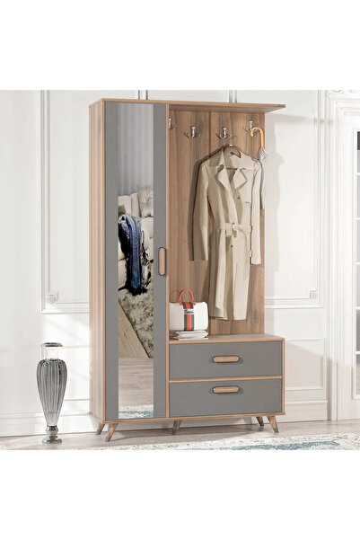 Abre vm-342 ANTRASİT VESTİYER PORTMANTO AYAKKABILIK