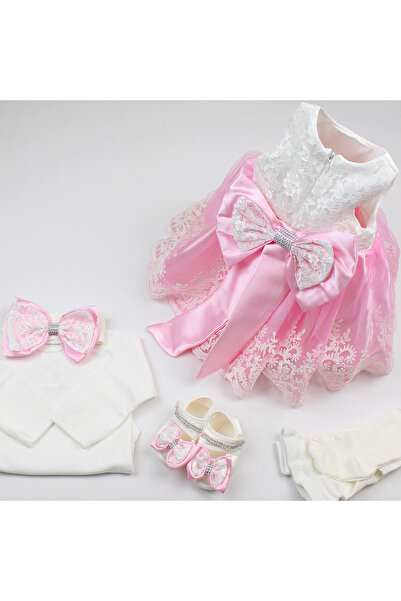 Genel Markalar Kız Bebek Mevlüt Elbisesi Gelinlik Fransız Dantelli Abiye 10053