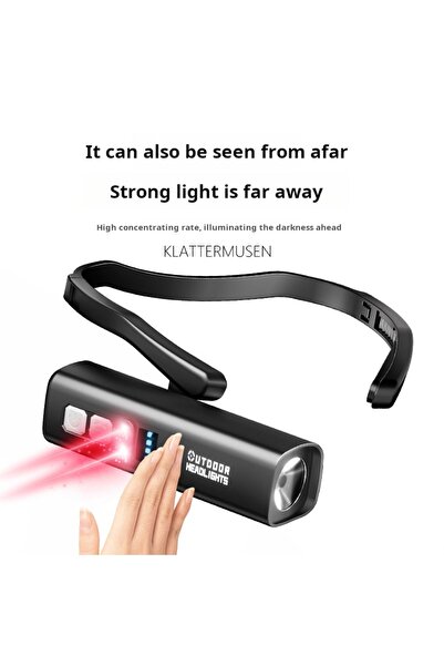 OEM Lanternă frontală reglabilă Xinsite T1-B-01S, IP55, 2700K, USB-C, 18650 Li-Ion 1500 mAh, >12h, ABS