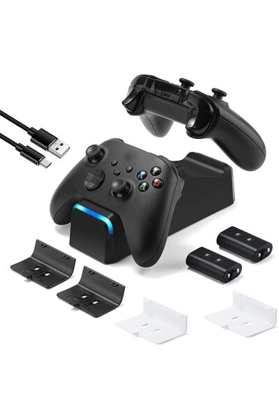 TUX KEKUCULL Serisi X/S, One/One X/One S Denetleyicileri ile Uyumlu Çift Dock Şarj İstasyonu, 2 x 1100 m