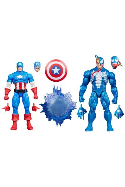 Marvel Hasbro Legends Series Gamerverse America vs Venom İkili Aksiyon Figür ...