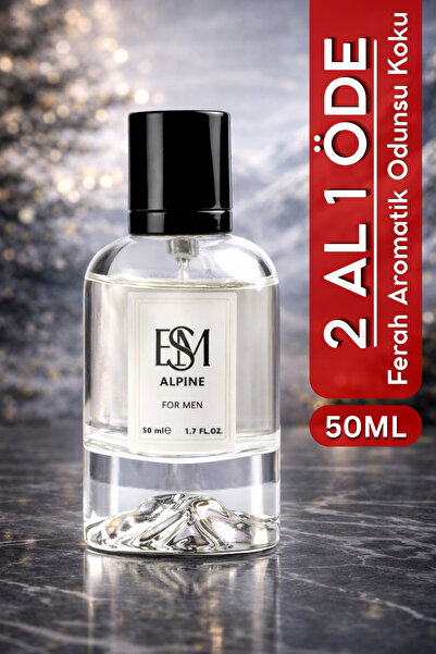 esm cosmetic Alpine Erkek Parfüm EDP 50 ml – Ferah Aromatik Odunsu Koku