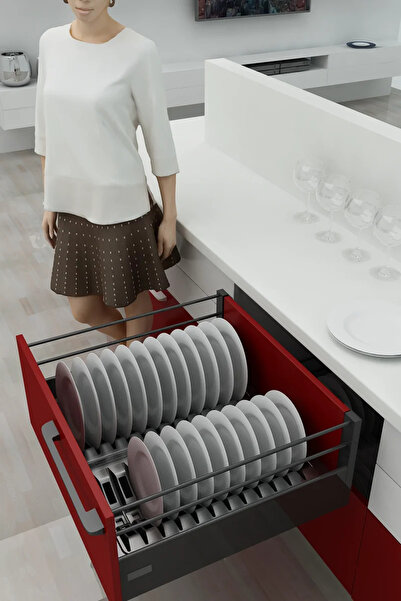 Genel Markalar Çekmece Içi Tabaklık 27cmx48Cm, Antresit (3cm En Ve 6 Cm Boyda...