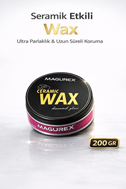 MAGUREX Seramik Wax 200 gr Hidrofobik Oto Cila Boya Koruma ve Parlatıcı Uzun ...