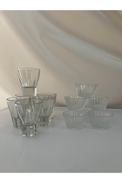 Zeryas Home 12 Parça Yaldızlı Kahve Yanı Set