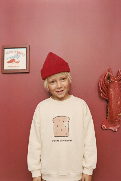 THELAKIDS Brioche Au Caramel %100 Pamuk Sweatshırt