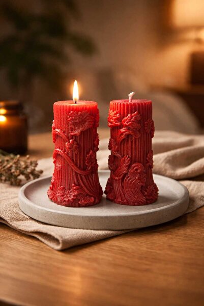 2pcs Colorful Handmade Decorative Ivy Candle Scented Natural Soy Candle