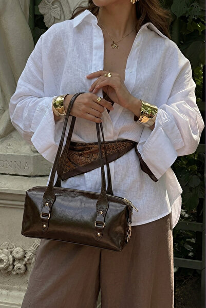 Marjin Γυναικεία τσάντα χειρός και ώμου με διπλό φερμουάρ και εσωτερική τσέπη...