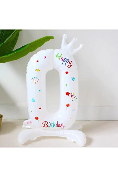 Arabest 32 Inch Gradient Number Balloons with Crown Design, Birthday Party De...