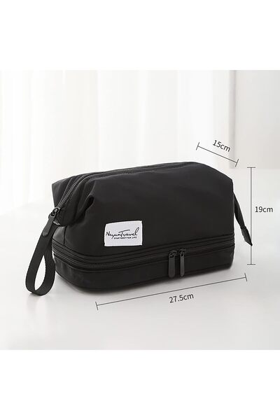 Arabest Double Layer Cosmetic Organizer Bag, Waterproof Travel Toiletry Kit, ...