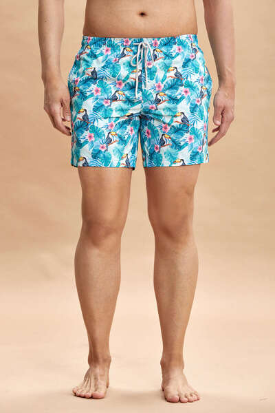 SMILE Gulper Turquoise Swim Shorts