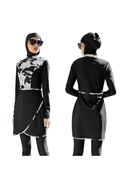 casme Women's 3 Piece Full Cover Modest Swimset Hijab Long Sleeve Full Length...