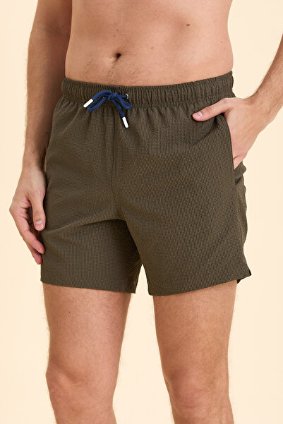 SMILE Lotus Khaki Swim Shorts