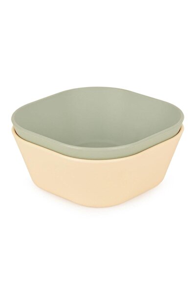 Numio Square Food Bowl Set of 2 & Sage Green - Vanillia
