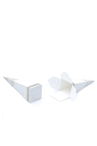 İkranur Mevlüt Şekeri Kutusu Krem - Boş Külah 15 cm