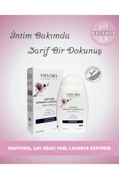 VALVORA COSMETICS VALVORA COSMERICS SOFTCARE INTIMATE CLEANSING GEL İNTİM YIKAMA JELİ 250 ML