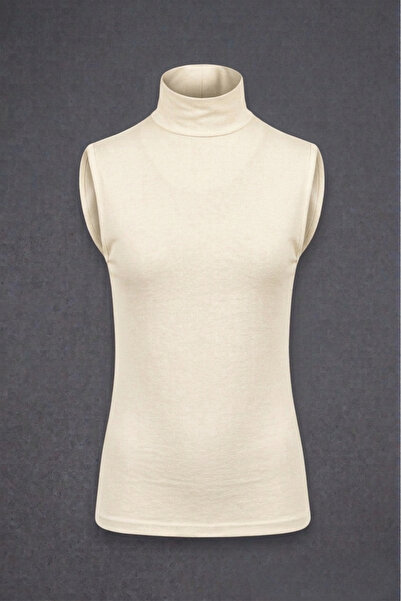 Sonbaharmoda Γυναικείο Μπλουζάκι Χωρίς Μανίκια Μισό Φινιρισμένο Βαμβακερό ελα...