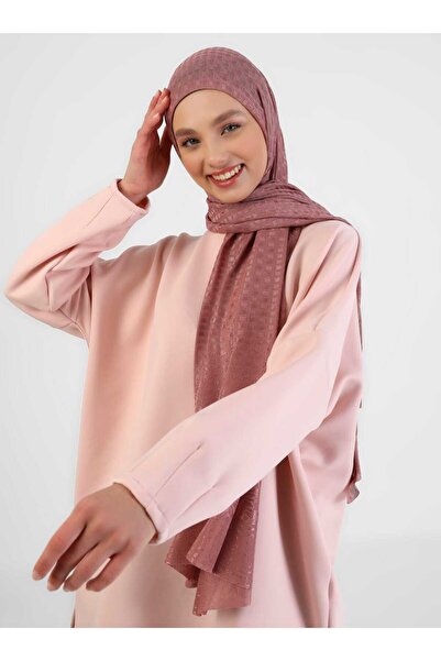 TUVA Boneli Triko Şal - Roza -